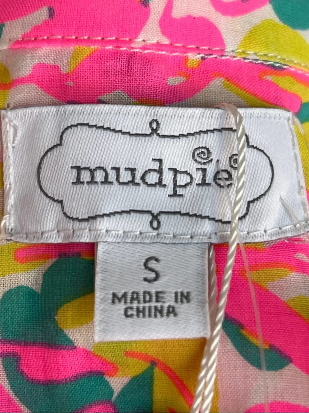 NWT! Mudpie Collins Neon‎ Floral Print Cover Up Size Small